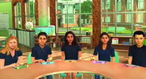 Life Skills for Pupils. Image shows virtual class.